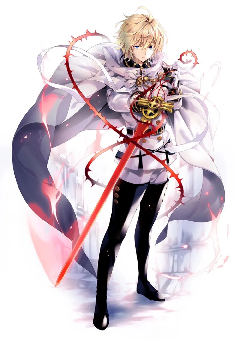 Seraph of the End Yuichiro Hyakuya Imperial Army Uniform Cosplay Costume