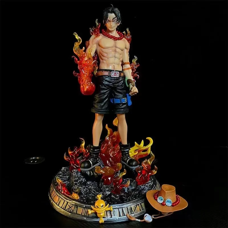 

Anime Figure One Piece GK Portgas D Ace Roronoa Zoro Luffy Grand Statue Action Figurine Collection Decoration Toys Christmas Gif