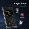 SERVO V8 Mini Mobile Phone 2.01" HD Round Screen Dual SIM Card Speed Dial Magic Voice FM Radio Flashlight Small Cellphone Type-C 5