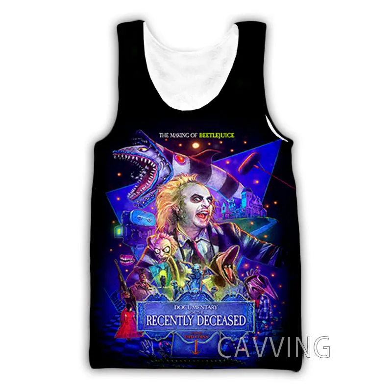 

CAVVING 3D Printed Beetlejuice Tank Tops Harajuku Vest Summer Undershirt Shirts Streetwear for Men/women H01