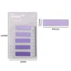 100 Sheets/pack Colorful Sticky Notes Memo Pad Label Note Bookmarks Notepad School Office Student Stationery Supplies 4