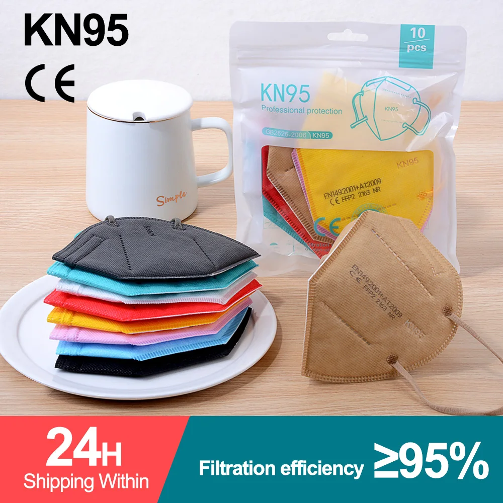 FFP2 маска KN95 Mascarillas FPP2 Homologadas En España CE сертификат 5 слоев FFP2Mask FFP3 FFP 2 Mascherina FFPP2 |