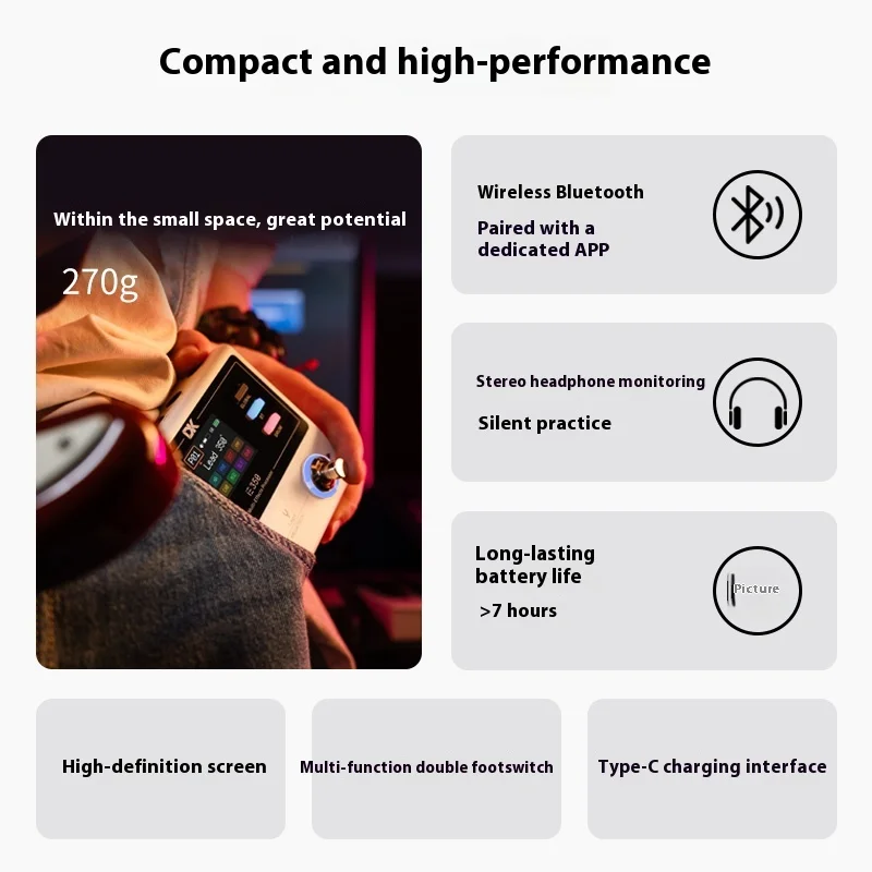 DK iE-350 MEGATRON Electric Guitar Integrated Effect Rechargeable