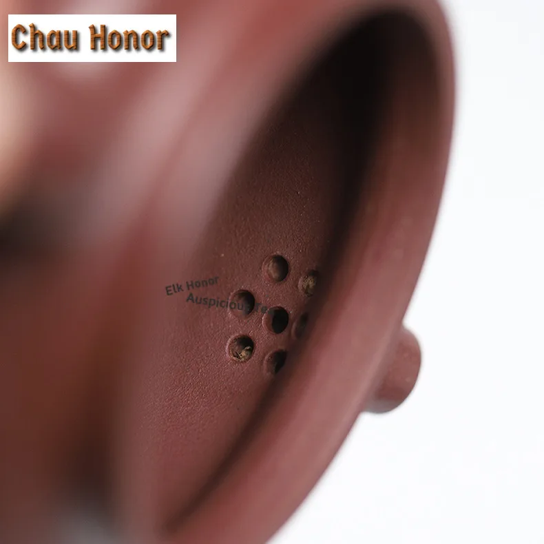290ml High-end Yixing Purple Clay Teapots Handmade Dezhong Pot Raw Ore Mud Tea Maker Kettle With Strainer Zisha Tea Set Cha