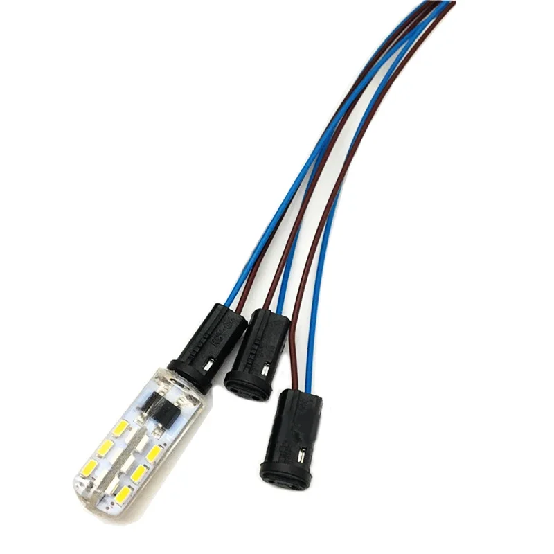 10-50pcs G4 Lamp Socket 10cm 20cm 30cm 50cm 100cm 12V 220V For LED Crystal Halogen Light Bulb lamp holder lamp bulb holder lamp base lamp socket adapter led lamp base