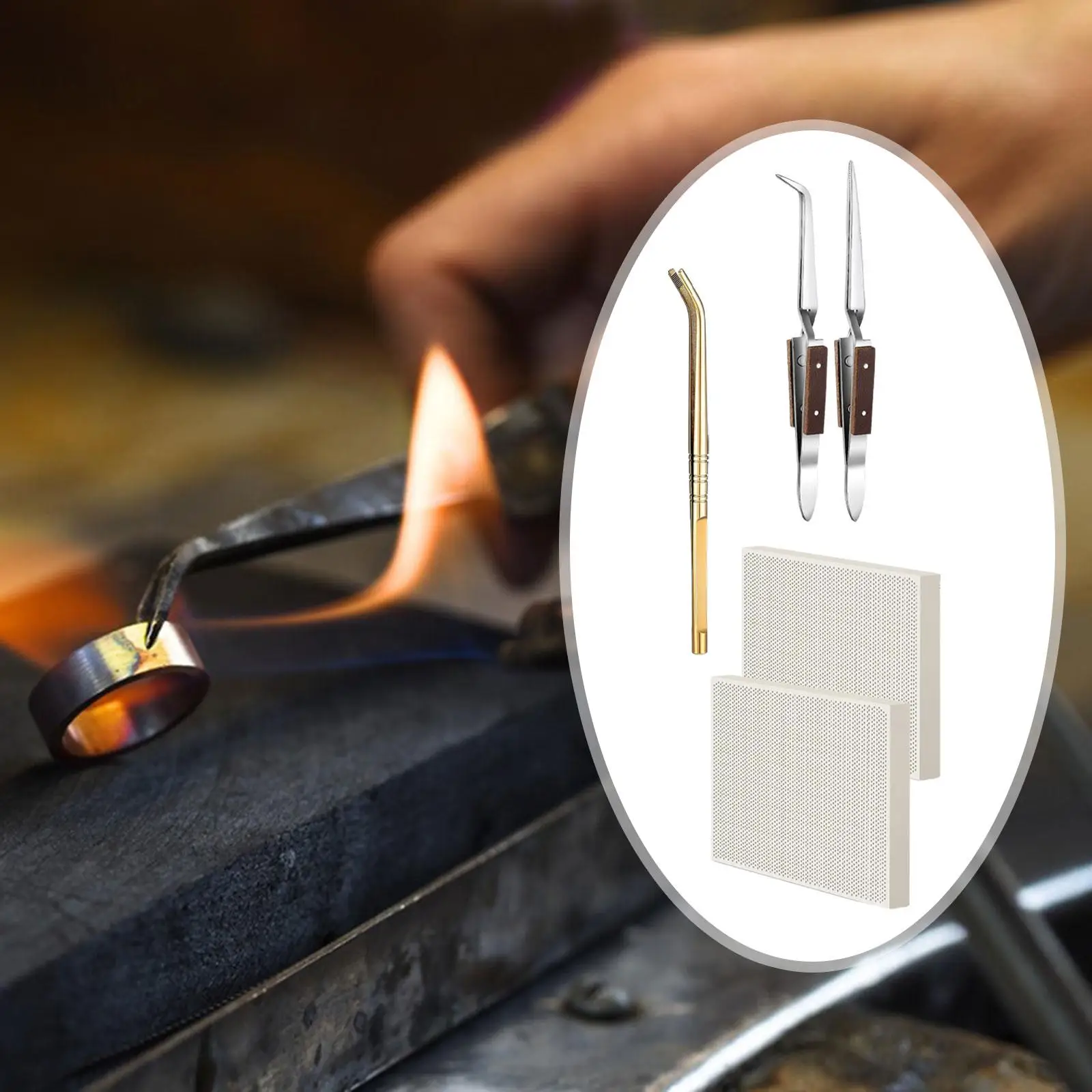 

Soldering Block Drying Plate Casting with Copper Tongs Premium Parts Heat Resistant Paint Printing Honeycomb Soldering Boards