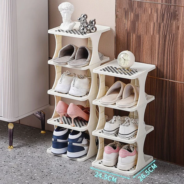 Multi-layer Stackable Shoe Rack Organizer New Space Saving Shoe Storage  Organizer Shelf Box for Entry Door Plastic Shoes Cabinet - AliExpress