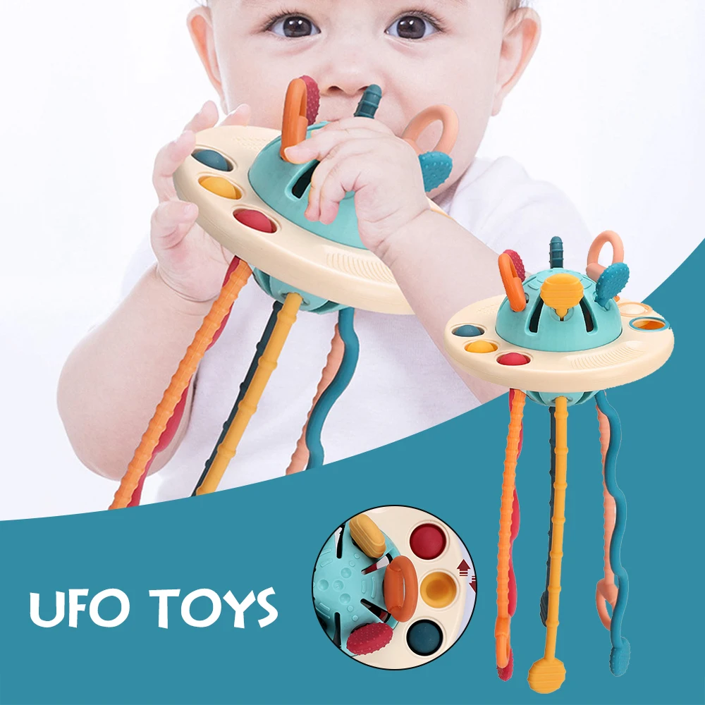 

Baby Silicone Teether Toy BPA Free For Baby Practicing Grip