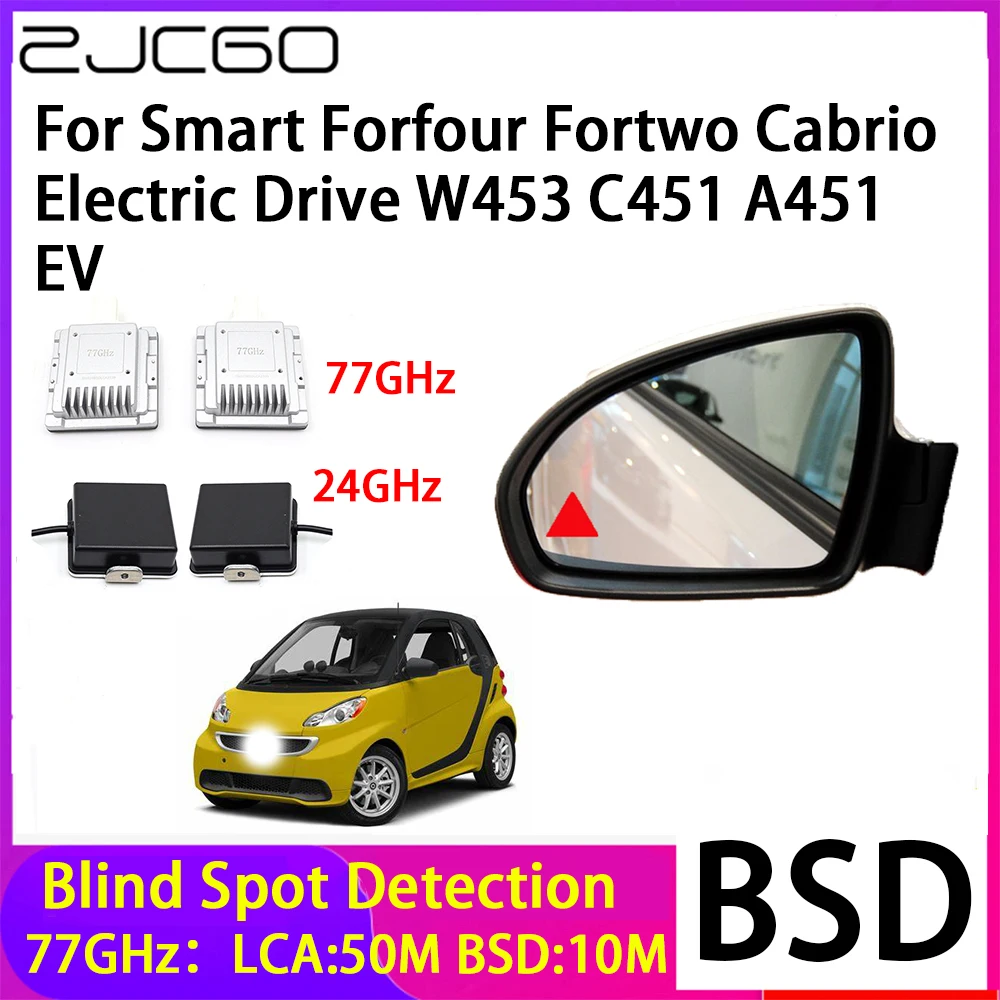 Zjcgo Car Blind Spot Detection Bsd Sistema Di Rilevamento Radar Per Smart Forfour Fortwo Cabrio Electric Drive W453 C451 A451 Ev