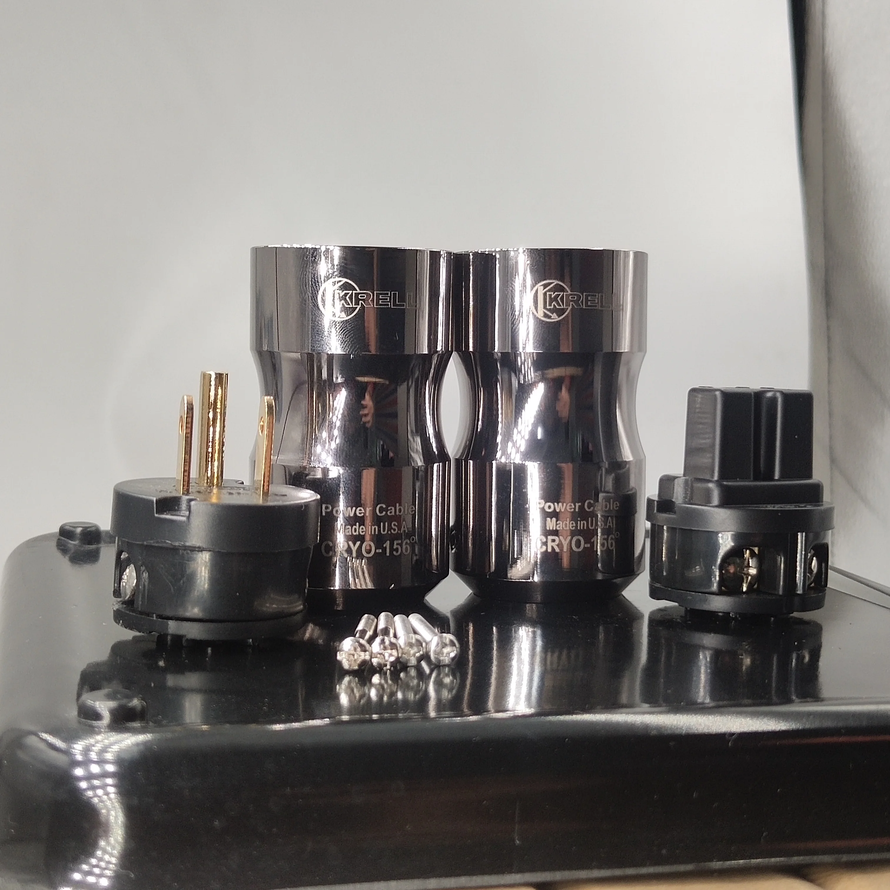 Krell Processo de Congelamento Banhado a Ouro ue Eua Schuko Plugue de Alimentação Conector Cabo de Alimentação Conector Adaptador de Alta Qualidade - Image 6