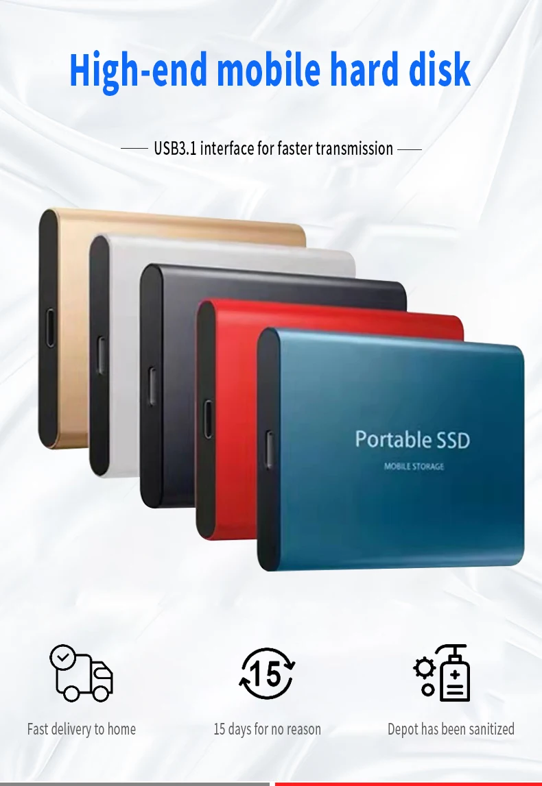 SSD высокоскоростной мобильный твердотельный накопитель, жесткий диск ...
