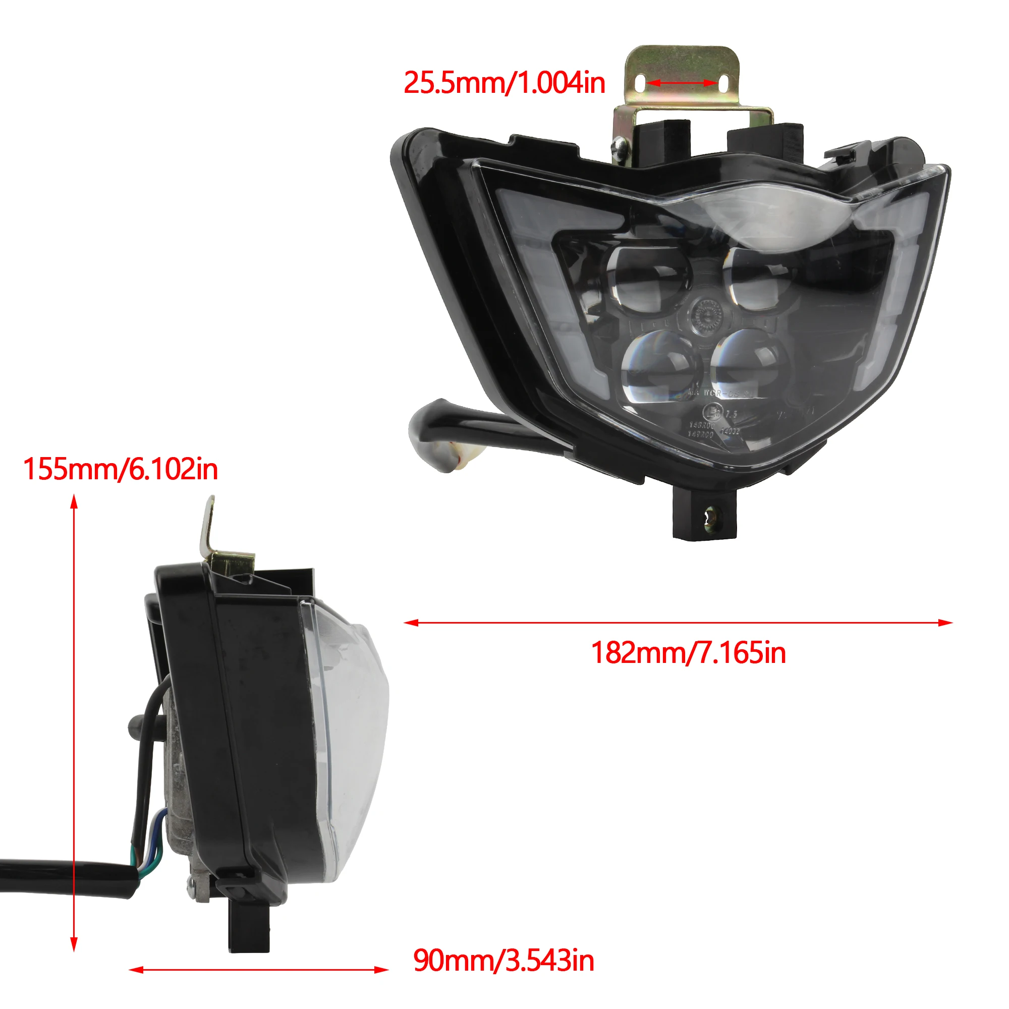 バイク用 LEDヘッドライト WR450F YZ250F XT250X XT600 TTR250