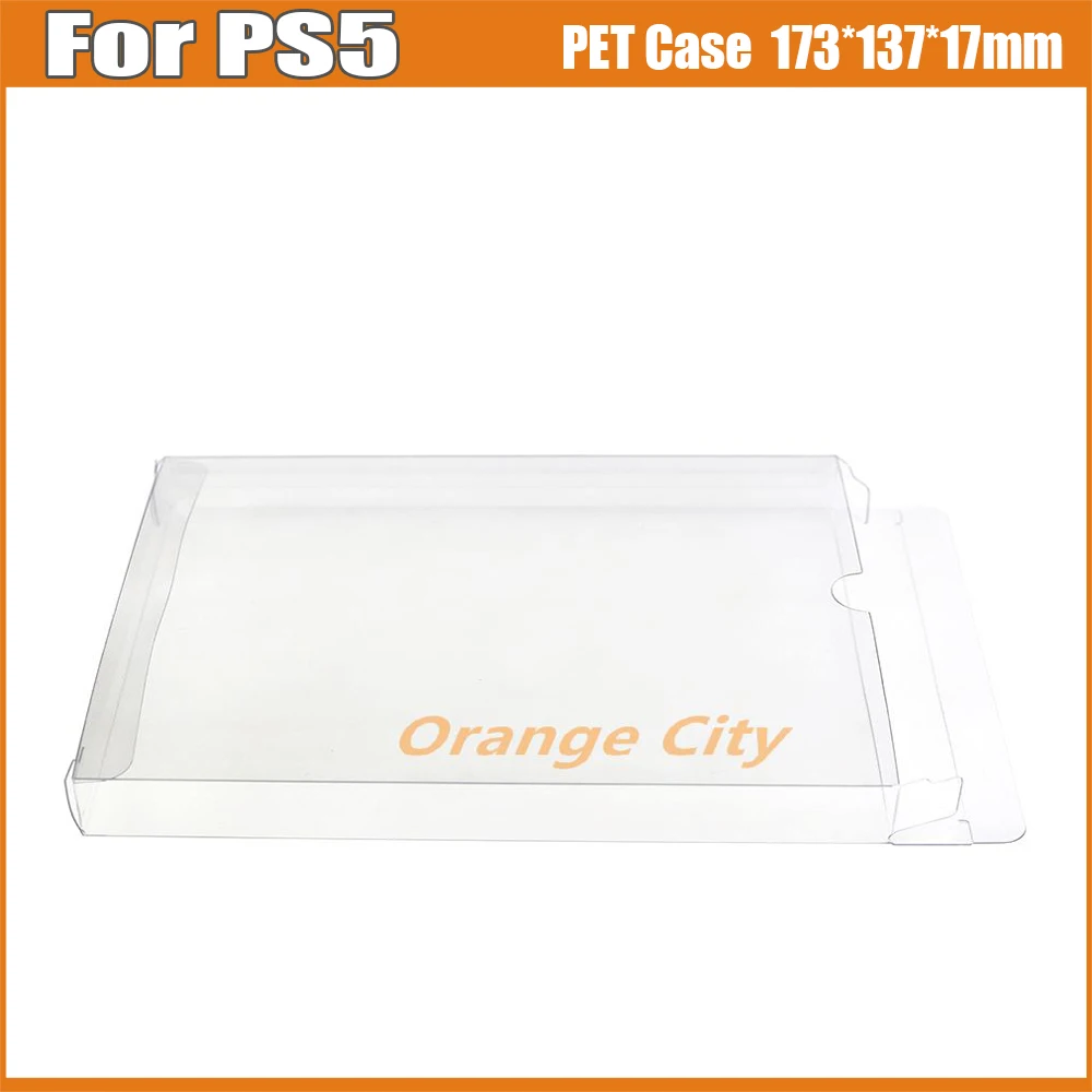 1Pc Clear Pet Plastic Box Protector Case Sleeves Cover Per Ps5 Ps4 Ps3 Games Cartridge Box Pet Case 173*137*17Mm