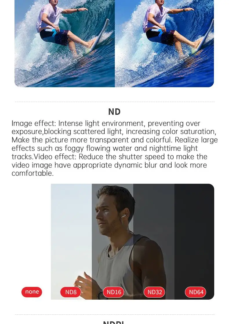 Description Picture 5 of itemCamera Lens Filter For Insta360 GO3S UV CPL Polarizing Protective ND8 ND16 ND32 ND64 PL Night Star Camera Filter Accessories