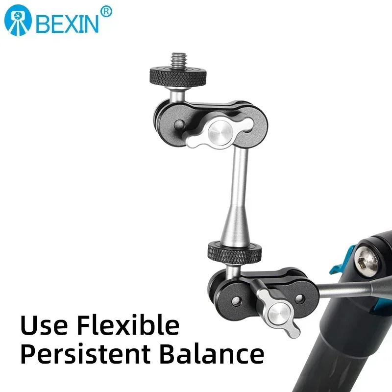 BEXIN Adjustable Articulating Magic Arm with Universal 1/4 Inch Screw for Cameras and LED Lights