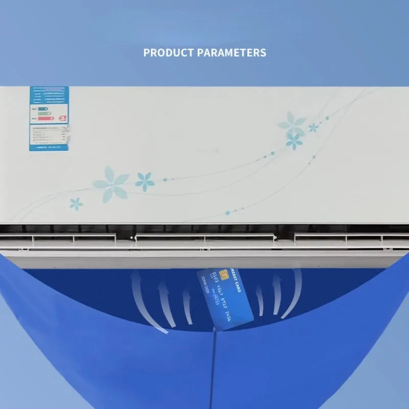 Air Conditioning Cover 100cm Cleaner PVC Air Coditioning Cleaning Cover Bag with Water Pipe 1-1.5P Split Hanging Air Conditioner Tools