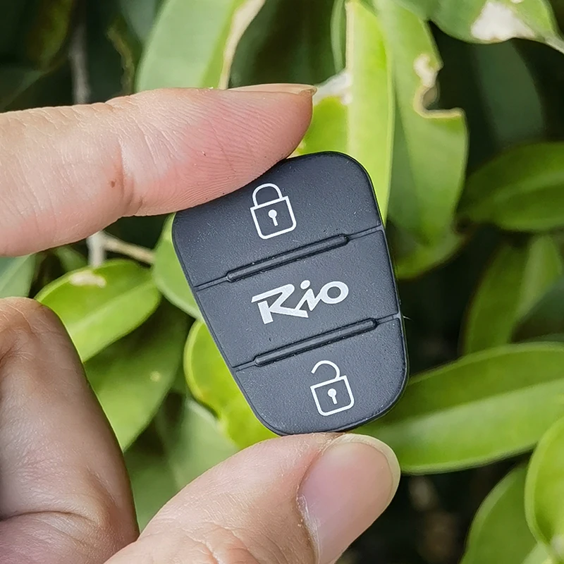 Cocolockey Gummi Auto Schlüssel Pad für Hyundai i20 i30 Elantra Für Kia K2 Sportage Rio Sorento Forte 3 Taste Klapp flip Remote Key – Detail 10