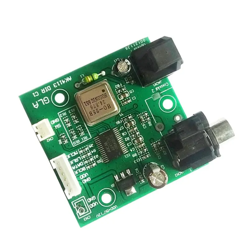XB-AK4113 DAC 오디오 수신기 보드용 SPDIF 동축 광섬유 I2S 출력 샘플링 속도 32-192KH
