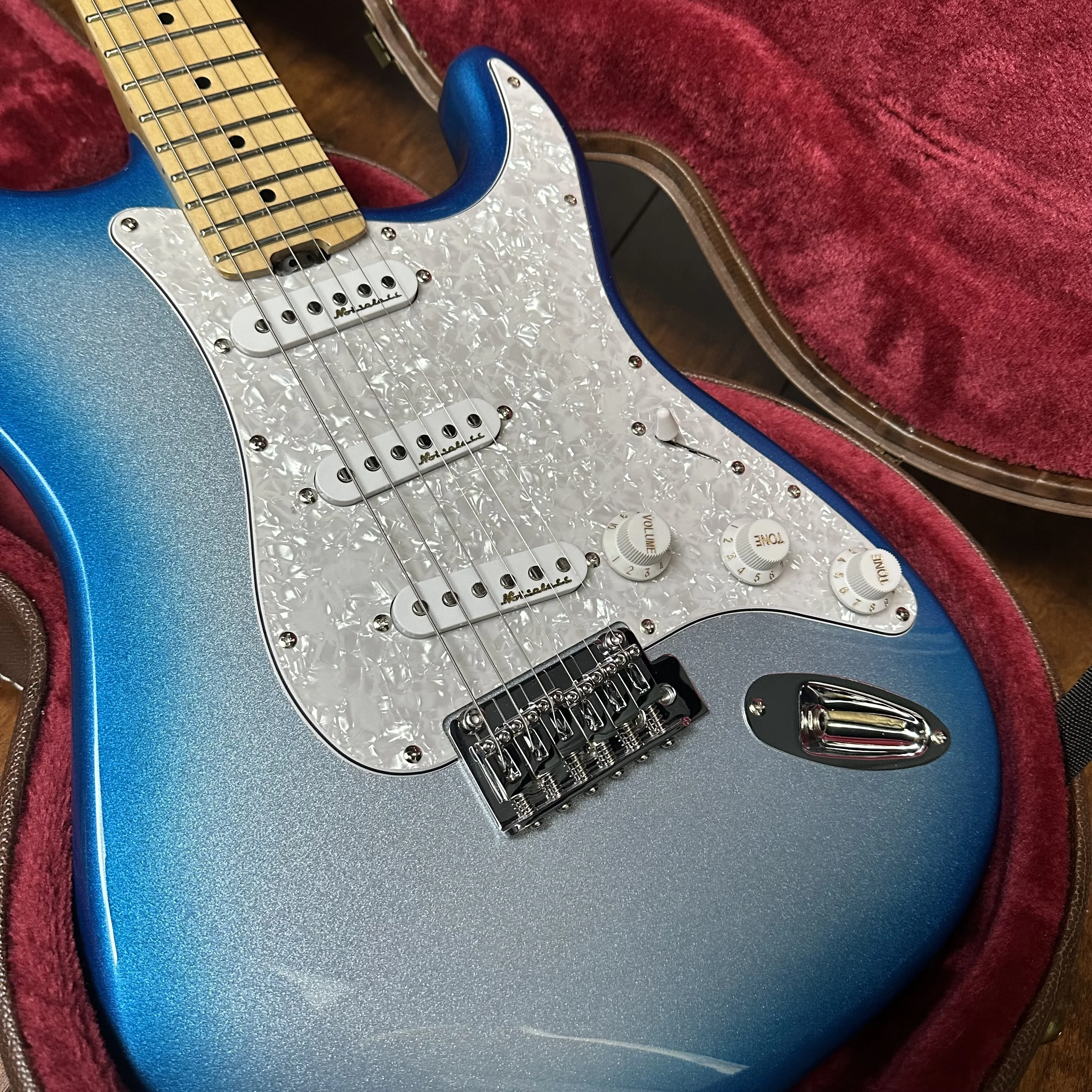 Factory shop Newest Vintage blue ST guitar Only guitar