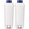 2 Pack Coffee Machine Filter for DELONGHI DLSC002 ECAM, Esam, ETAM, BCO, EC - Activated Carbon Softener 1