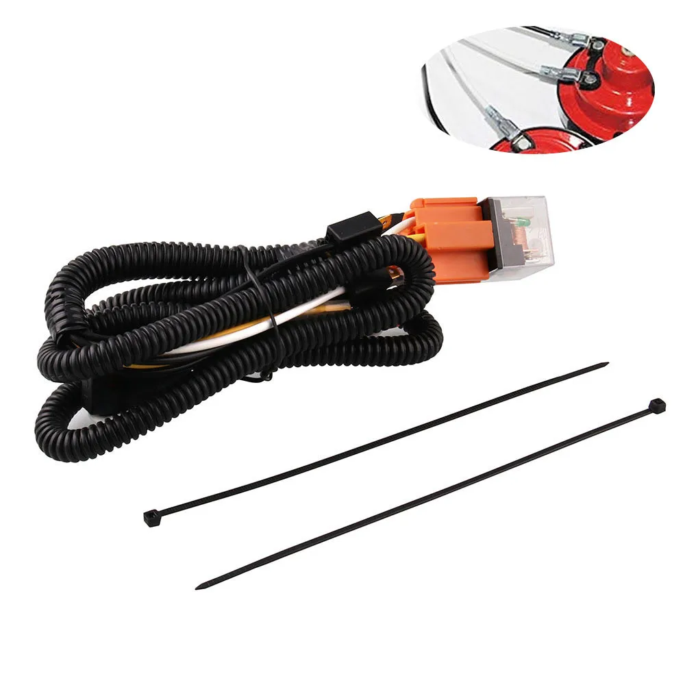 

12V Horn Wiring Harness Relay Kit For Car Truck Grille Mount Blast Tone Horns