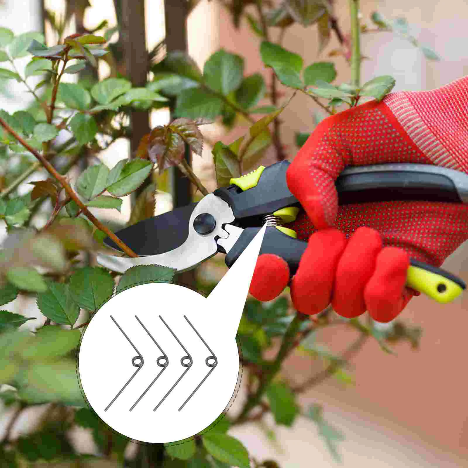 Spring Pruners 90° Compression Trimming Scissors Pruning Shears Mini Hand Replacement Tool Kit Garden Springs Small