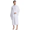 2Pcs White Ihram Pilgrimage Towel For Muslim Arab Mecca Hajj Clothes Men Islamic Ramadan Prayer Worship Costumes Shawl Jubba Set