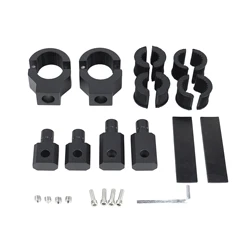 Universal 360° Rotating Aluminum Bracket Kit for Off - Road Whip Flags and Lights (Black)