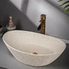 On-stage basin Antique washbasin Ceramic art retro washbasin Household bathroom Washbasin Outdoor 3