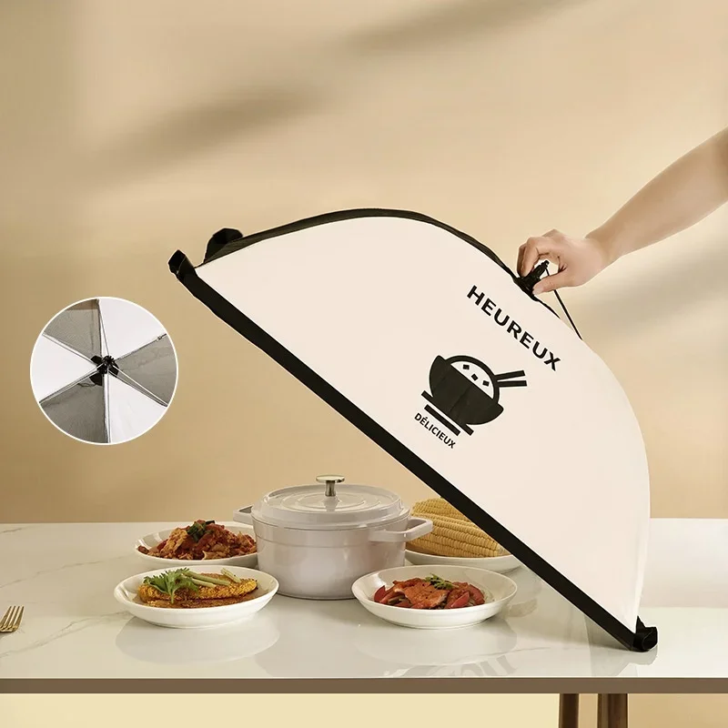 Foldable Dining Table Mesh Cover Food Covers Home Food Anti Fly Mosquito Tent Umbrella Picnic Protect Net Kitchen Accessories