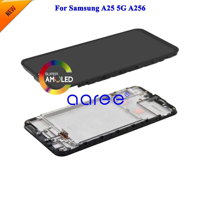 Samsung A25 5g a256用のAmoledLCDタッチスクリーン - AliExpress