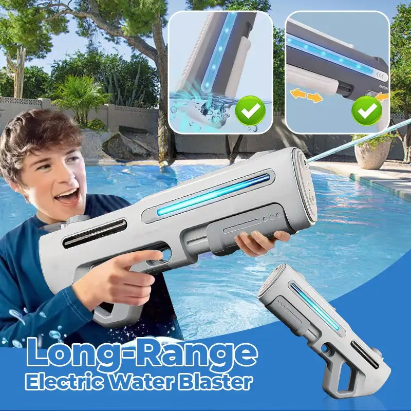 Electric water blaster Long-Range LED High Pressure Fully Automatic Electric Pulse Large Capacity Gun Toys