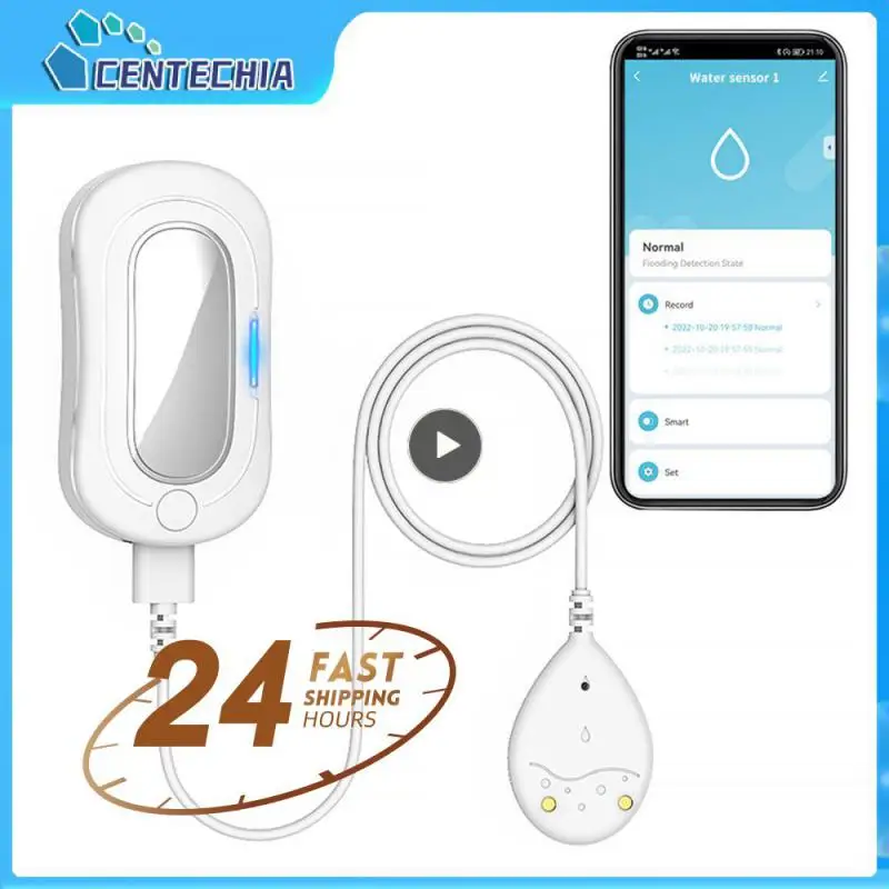 

1~10PCS Water Flood Sensor Dc 5v1a Remote Monitoring Water Leakage Alarm Easy To Install 200mah Rechargeable Smart Sensor