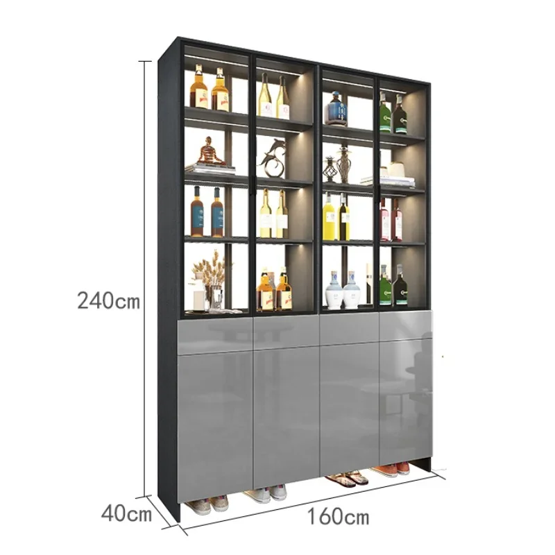 Wooden Shoe Wine Cabinets Living Room European Wall Display Storage Liquor Mueble Licorera Home Wine Cabinets Furniture QF50JG