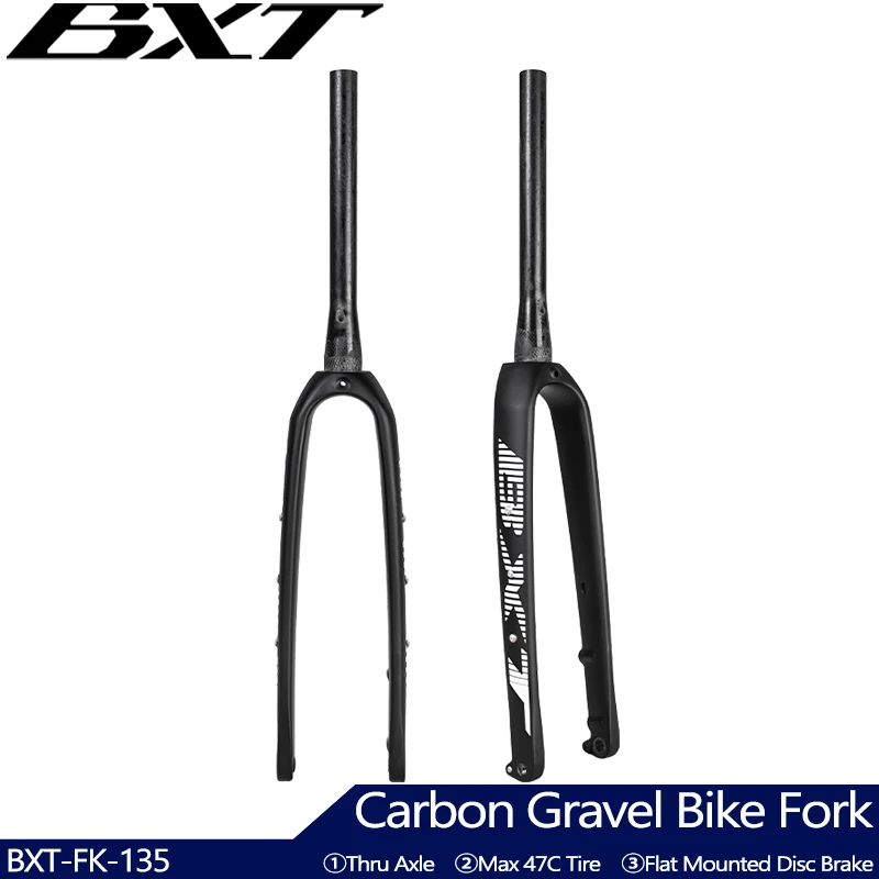 Full Carbon Gravel Bike Fork 700C Disc Brake MTB Carbon Fork 27.5er