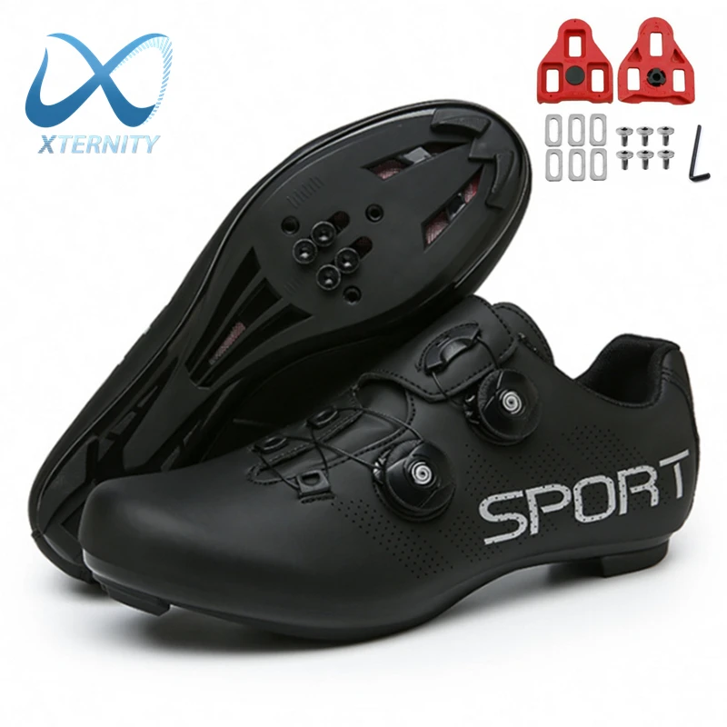 Professional Ultralight Cycling Shoes MTB Outdoor Breathable Self-Locking Bicycle Sneakers Men Racing Road Bike SPD Cleat Shoes