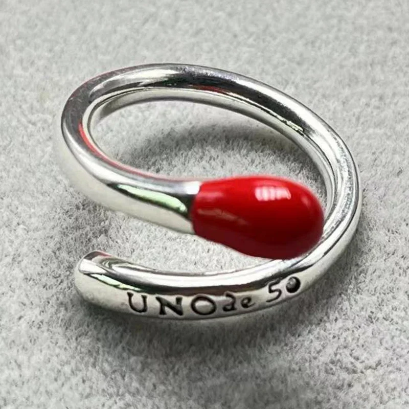 

2023 г., unode 50, Лидер продаж, женское простое кольцо, романтические праздничные ювелирные изделия, Подарочная сумка в Европе и Америке