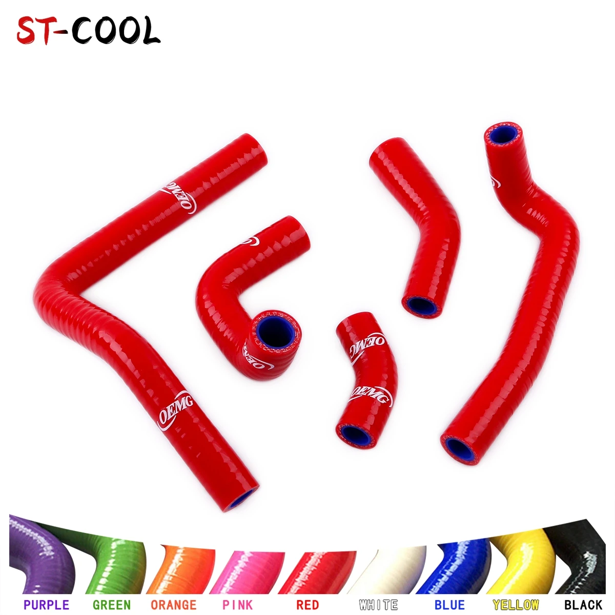 

For Honda CR 250 CR250 2003-2008 2004 2005 2006 2007 Motorcycle High Performance Silicone Hoses Radiator Tube Kit 5Pcs 10 Colors