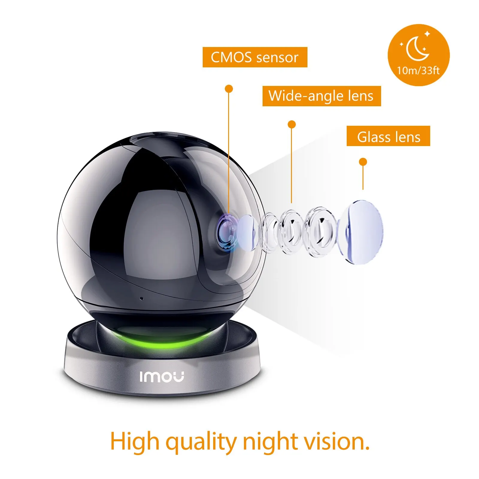 IMOU Rex 와이파이 IP 카메라, 가정 보안 360 카메라, AI 인간 감지 전화 카메라, 야간 투시경 PTZ 카메라, 4MP