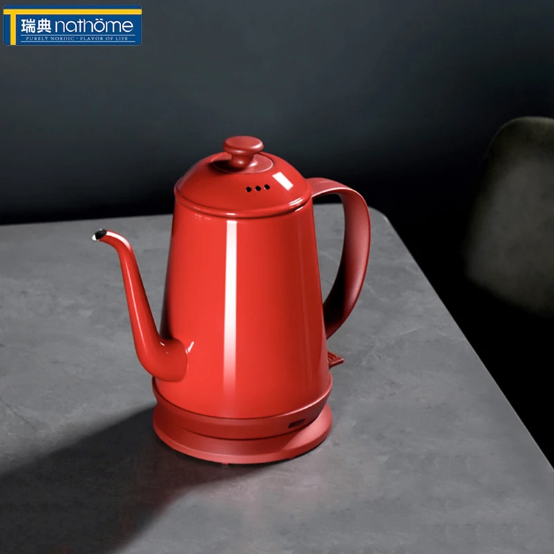 

Nathome Retro Enamel Electric Kettle NSH112 Household Pour Over Coffee Pot 1L Fast Boiling 304 Stainless Steel Material 220V