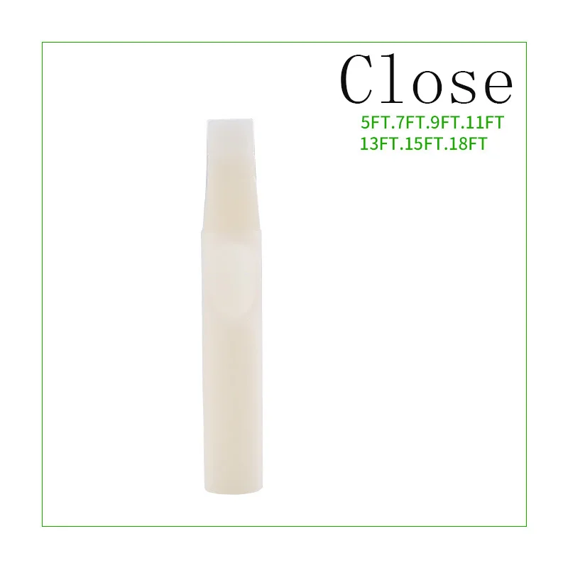 50PCS Clearly White Tattoo Tips RT FT DT Disposable Plastic Long Tattoo Tips Nozzle Tube For Supplies tattoo microblading needles disposable syringe needle