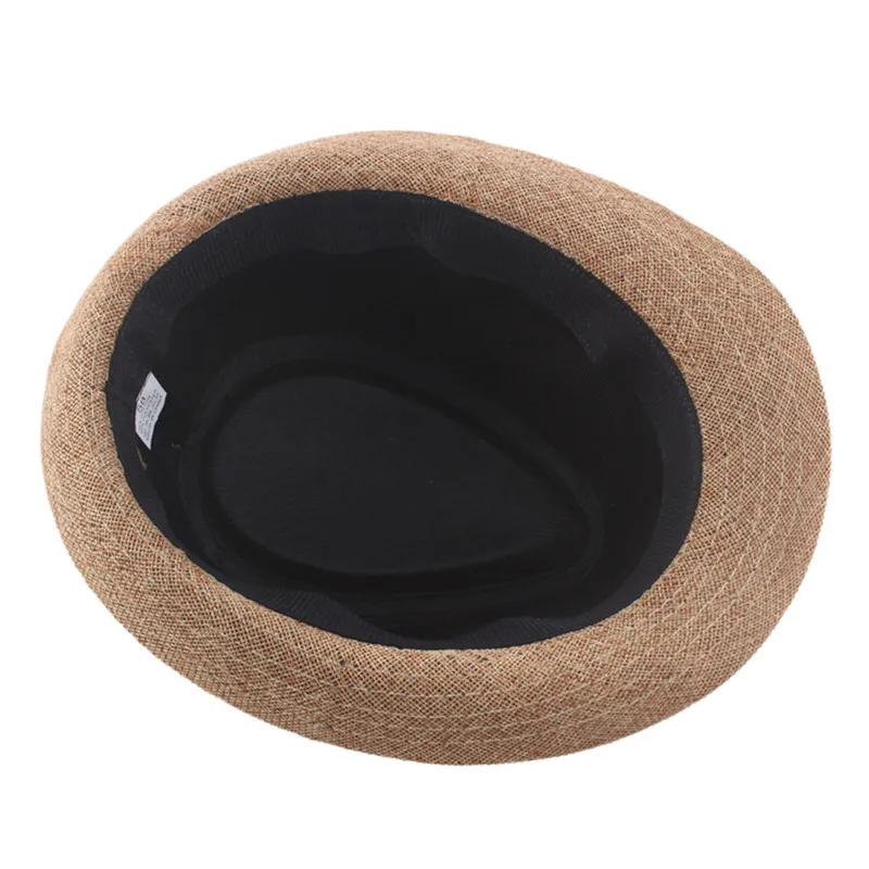 Men's Fedora Jazz Cotton Linen Hat Summer Retro Bowler Hats Unisex Outdoor fedora hat