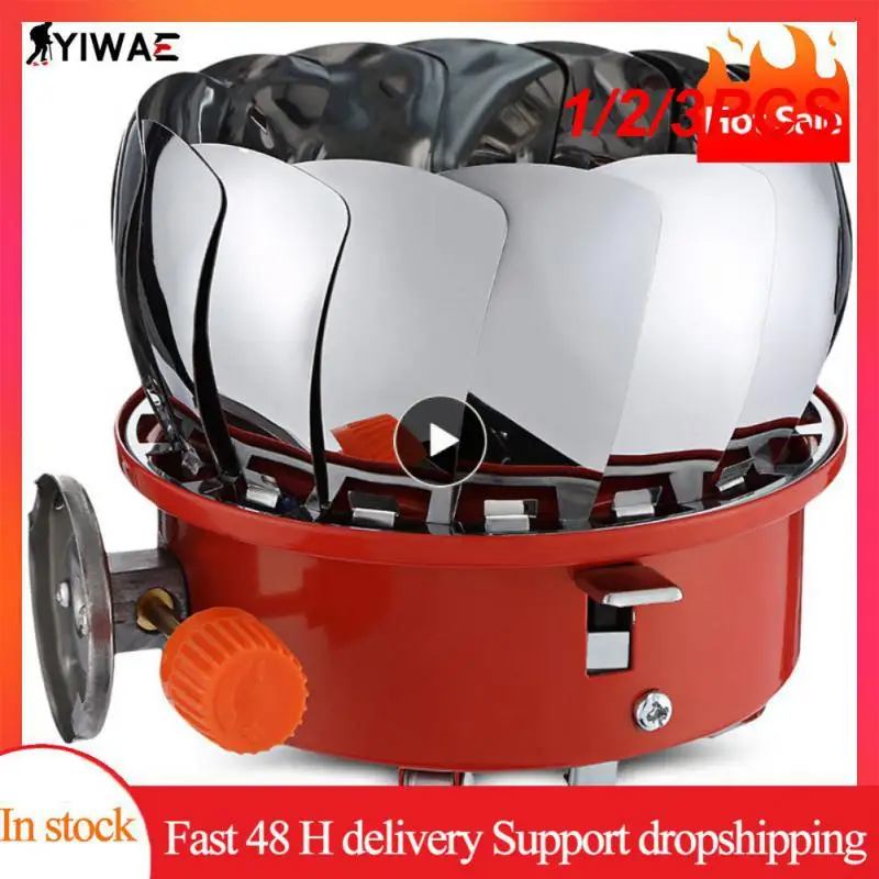 

1/2/3PCS Camping Gas Stove Tourist Burner Portable Outdoor Stove Folding Strong Fire Picnic Cooking Heater Hiking Camp Supplies