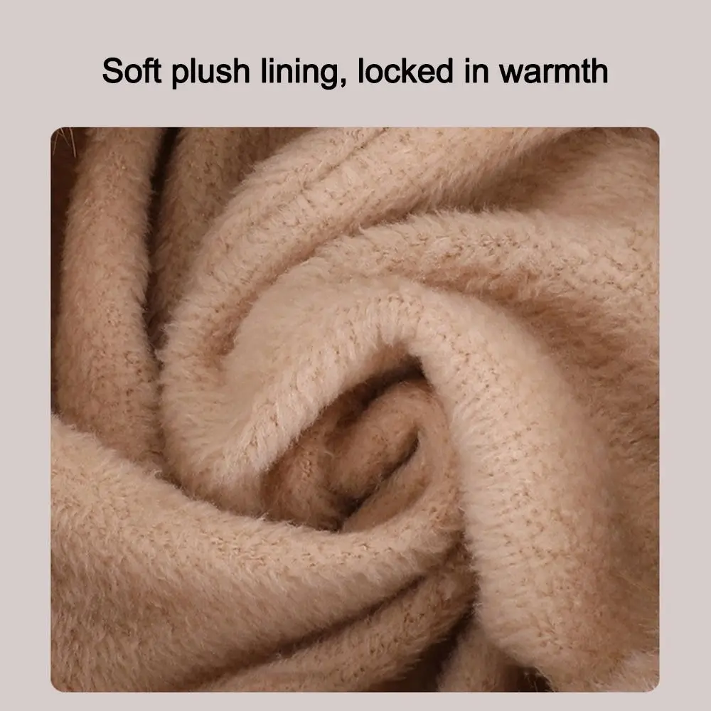 Cute Pullover Cap Coldproof Shawl Children's Knitted Cap Warm Windproof Ear Protection Hat Children's