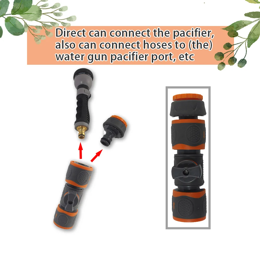Description Picture 5 of item1PC Garden Hose Tap On/Off Valve 16mm Quick Connector 1/2" 3/4" 1" Male Female Adapter Y-Joint For PE Pipe Water Gun Sprinkler