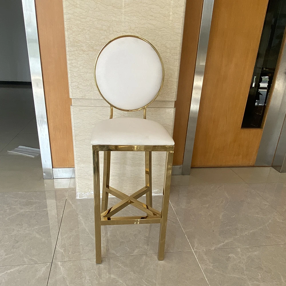 Hot Sales Kitchen Gold Chair Modern Bar Stool Chairs Luxury Stainless Steel Nordic Velvet Bar Chair