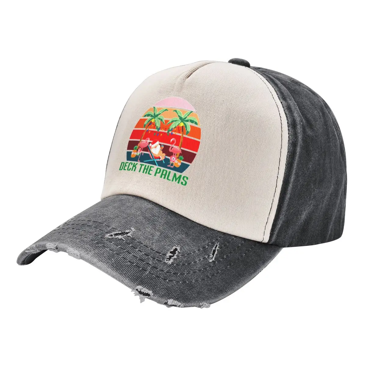 

Deck the palms Baseball Cap party Hat Beach Bag Female Men's