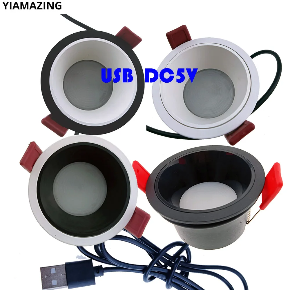 

Built-in Led Spots USB 5V IP65 Deep Anti Glare LED Downlight Dimmable Dimmer 7w 9W 12W Light Outdoor Waterproof Ceiling Lamp