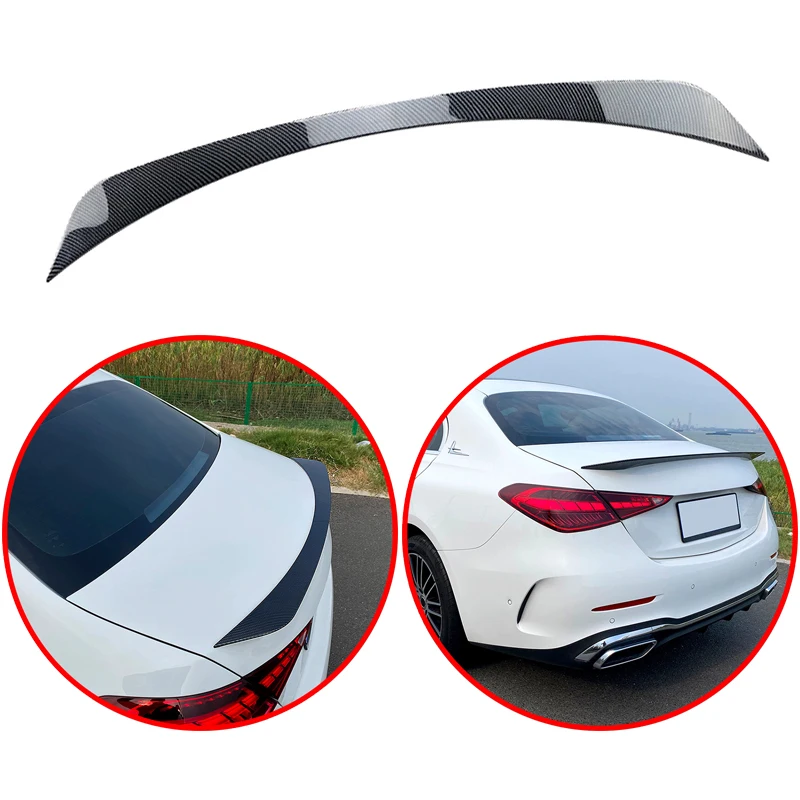 

For Mercedes C-class W206 ABS Car Rear Wing C300 C300d C200 C200d C220d C180 AMG C43 C63 Spoiler Glossy Black Or Carbon Look