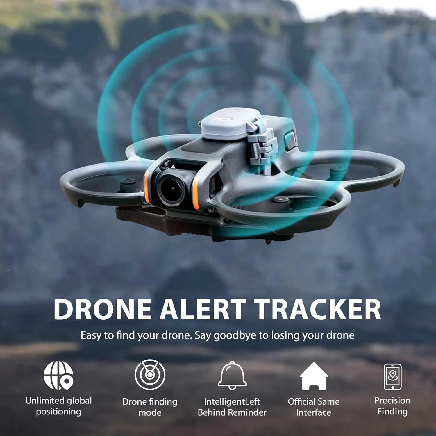 STARTRC drone landing pads Drone Alarm Buzzer,Alarm With Lost Drone Rechargeable LED 120dB for Flight Controller GPS Tracker for DJI Air 3S/Mini 4